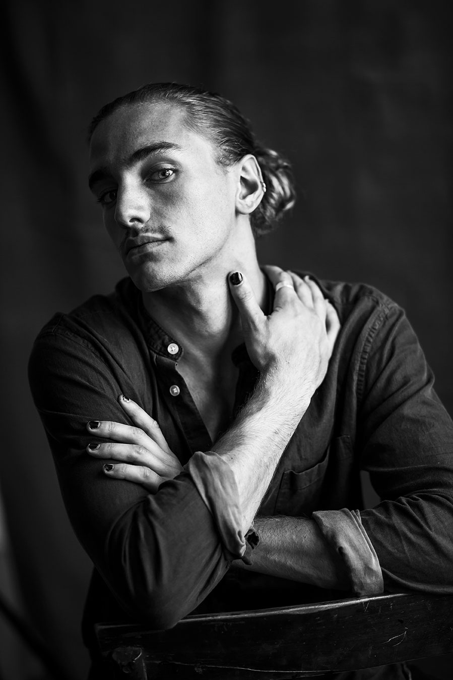 Creative portrait of Xavier Bergeron by Marili Clark Photographer.